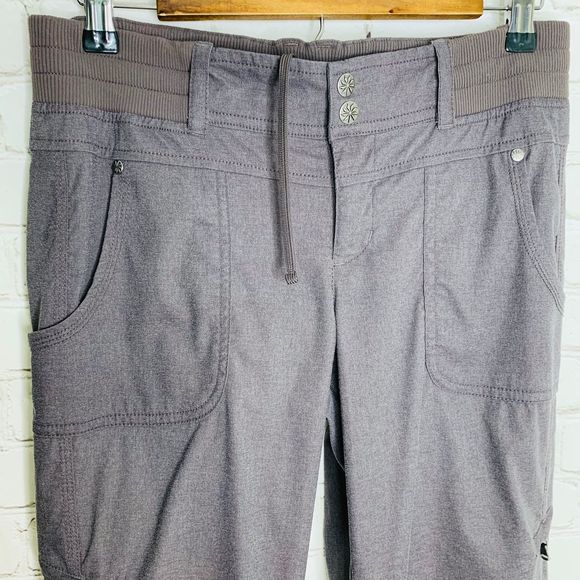 Athleta Gray Shasta Hiking Convertible Pants 8P - Picture 4 of 12